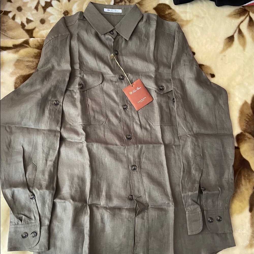 Loro Piana long sleeve button down shirt
